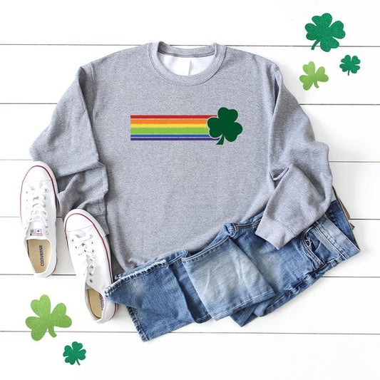 Rainbow  Clover  Sweatshirt